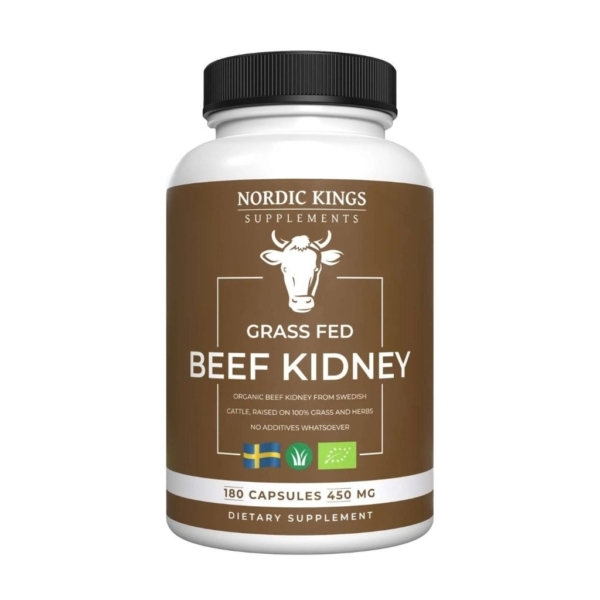 Nordic Kings Luomu Härän munuainen 500mg 180 kaps