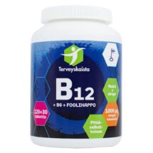 Pitkävaikutteinen B12 + B6 + Foolihappo 150 tabl - Terveyskaista