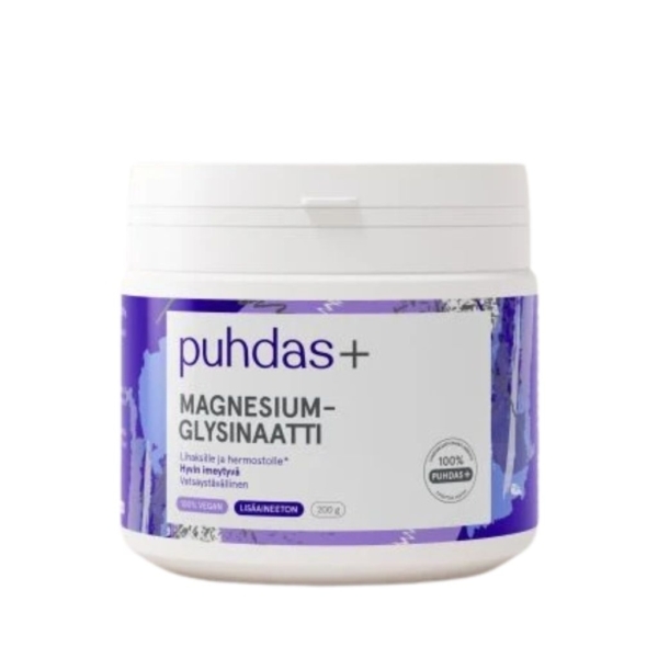 Puhdas+ Magnesiumglysinaatti 200g