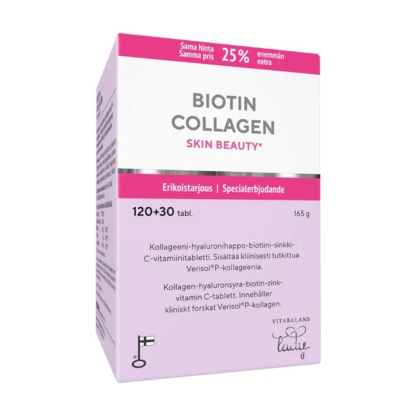 Biotin collagen 120+30 tbl - Vitabalans