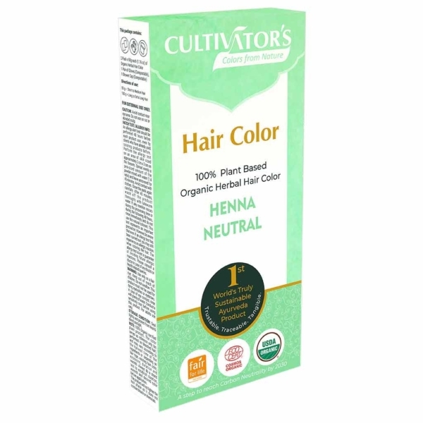 Kasvihiusväri Henna neutral (Cassia) Slim pack 100g - Cultivators