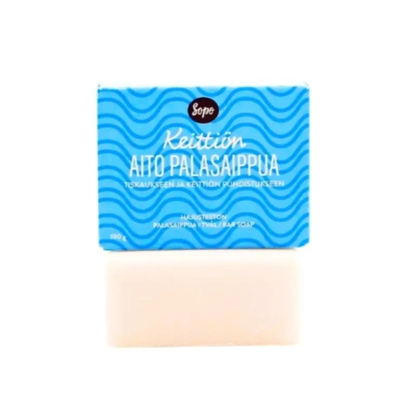 Sopo Keittiön Aito Palasaippua Hajusteeton 100g