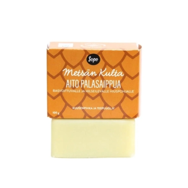 Sopo Metsän Kulta Aito Palasaippua Kuusenpihka & Teepuuöljy 100g