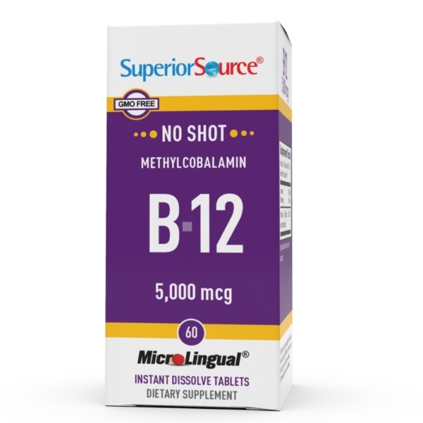 Superior Source B12 Methylcobalamin 5000µg 60 tabl