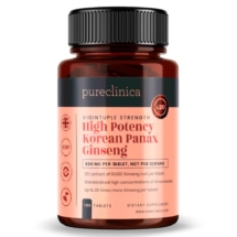 Pureclinica High Potency Korean Panax Ginseng 500mg 180 tbl
