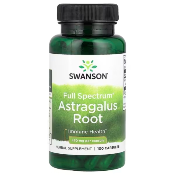 Full Spectrum Astragalus Root 470mg 100 kaps - Swanson