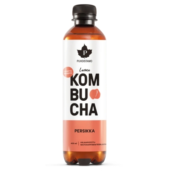 Puhdistamo Kombucha persikka 370ml