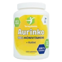 Aurinko 100% Monivitamiini + Koliini 100 tabl - Terveyskaista