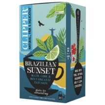 Clipper Brazilian sunset mate, lime & mint organic infusion 20pss