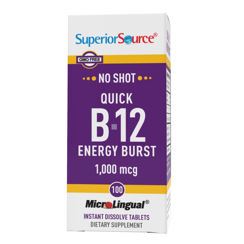 Superior Source Quick B12 Energy Burst 1000 µg 100 tabl Superior Source Quick B12 Energy Burst 1000 µg 100 tabl