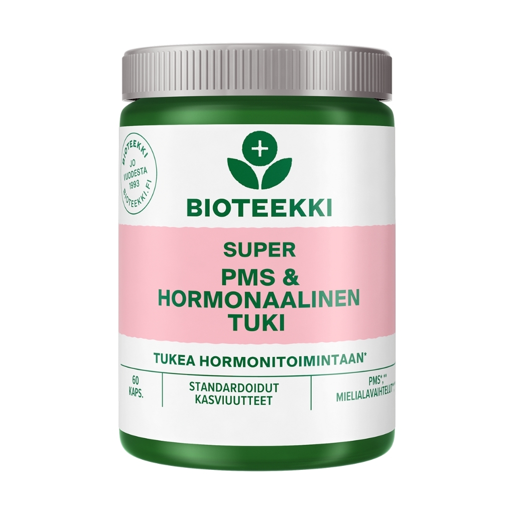 Super PMS & Hormonaalinen tuki 60 kaps - Bioteekki Super PMS & Hormonaalinen tuki 60 kaps - Bioteekki