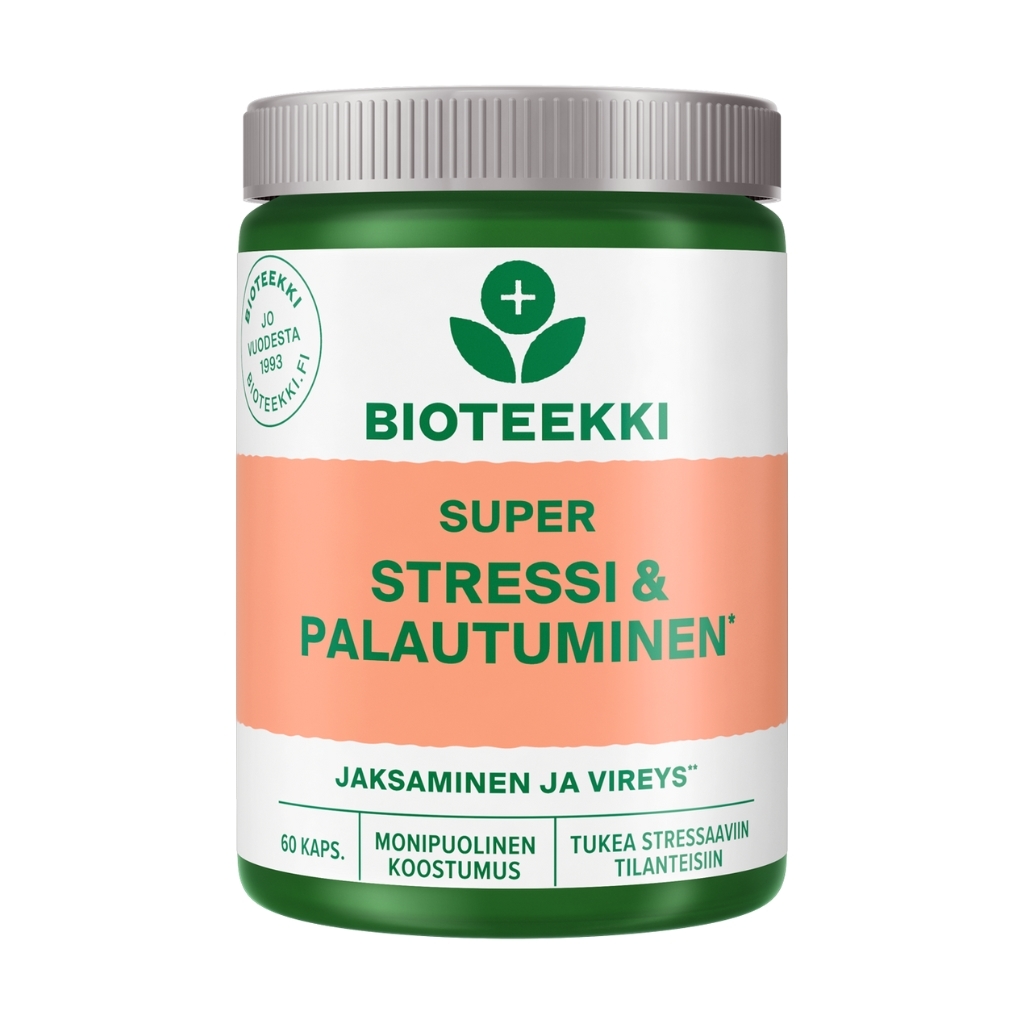 Super Stressi & Palautuminen 60 kaps - Bioteekki Super Stressi & Palautuminen 60 kaps - Bioteekki
