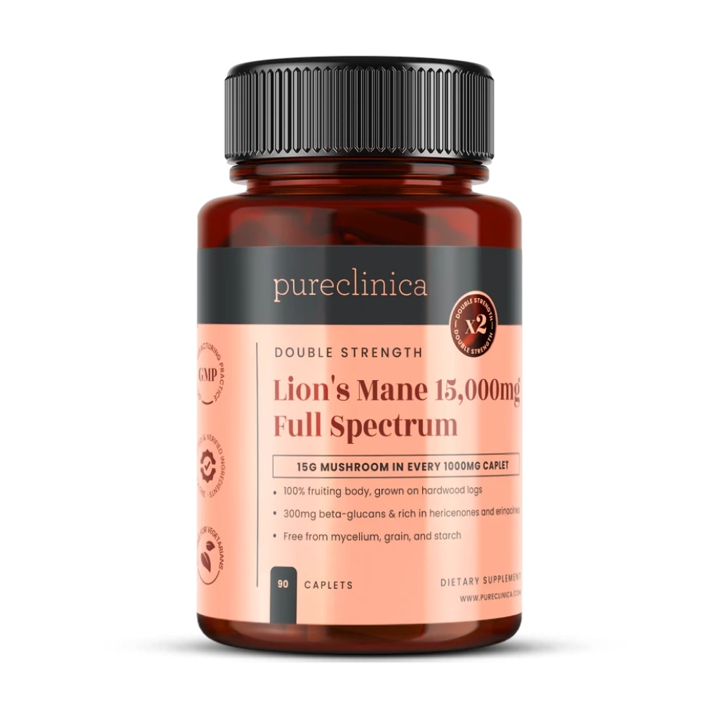 PureClinica Lion`s Mane 15,000 mg Full spectrum 90 tabl PureClinica Lion`s Mane 15,000 mg Full spectrum 90 tabl