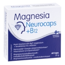 Magnesia Neurocaps + B12 60 kaps - Hankintatukku