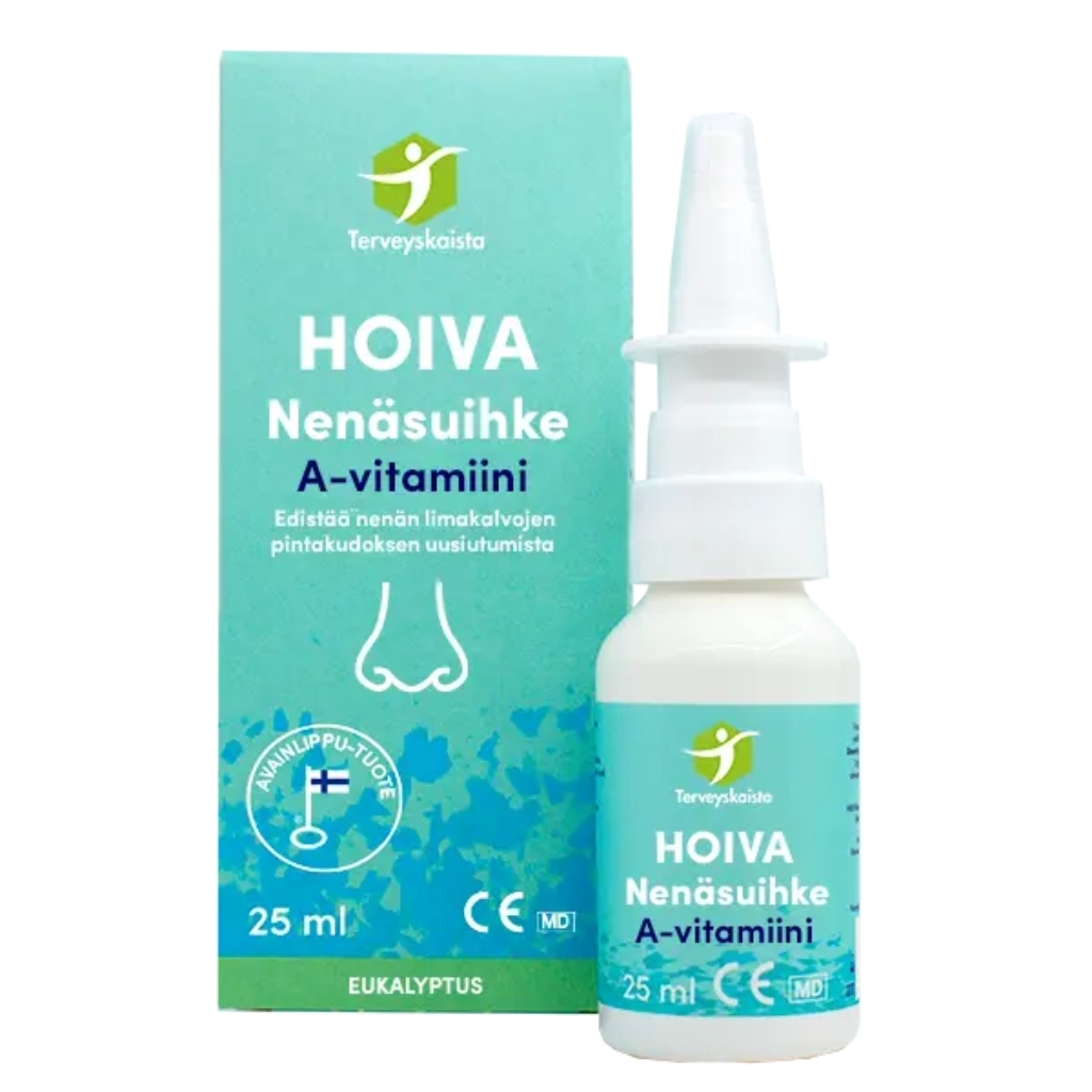 Hoiva A-vitamiini nenäsuihke 25 ml - Terveyskaista Hoiva A-vitamiini nenäsuihke 25 ml - Terveyskaista