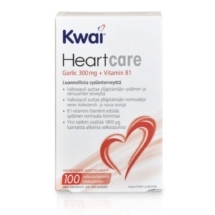 Kwai Heartcare valkosipuli & B1-vitamiini 100 tabs