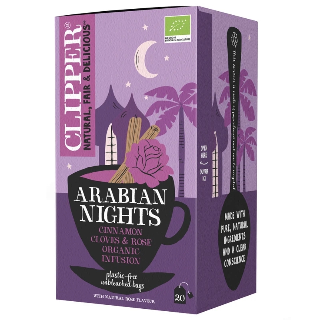 Clipper Arabian nights cinnamon, cloves & rose organic infusion 20pss Clipper Arabian nights cinnamon, cloves & rose organic infusion 20pss