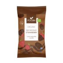 Foodin Raakasuklaamansikka 50g