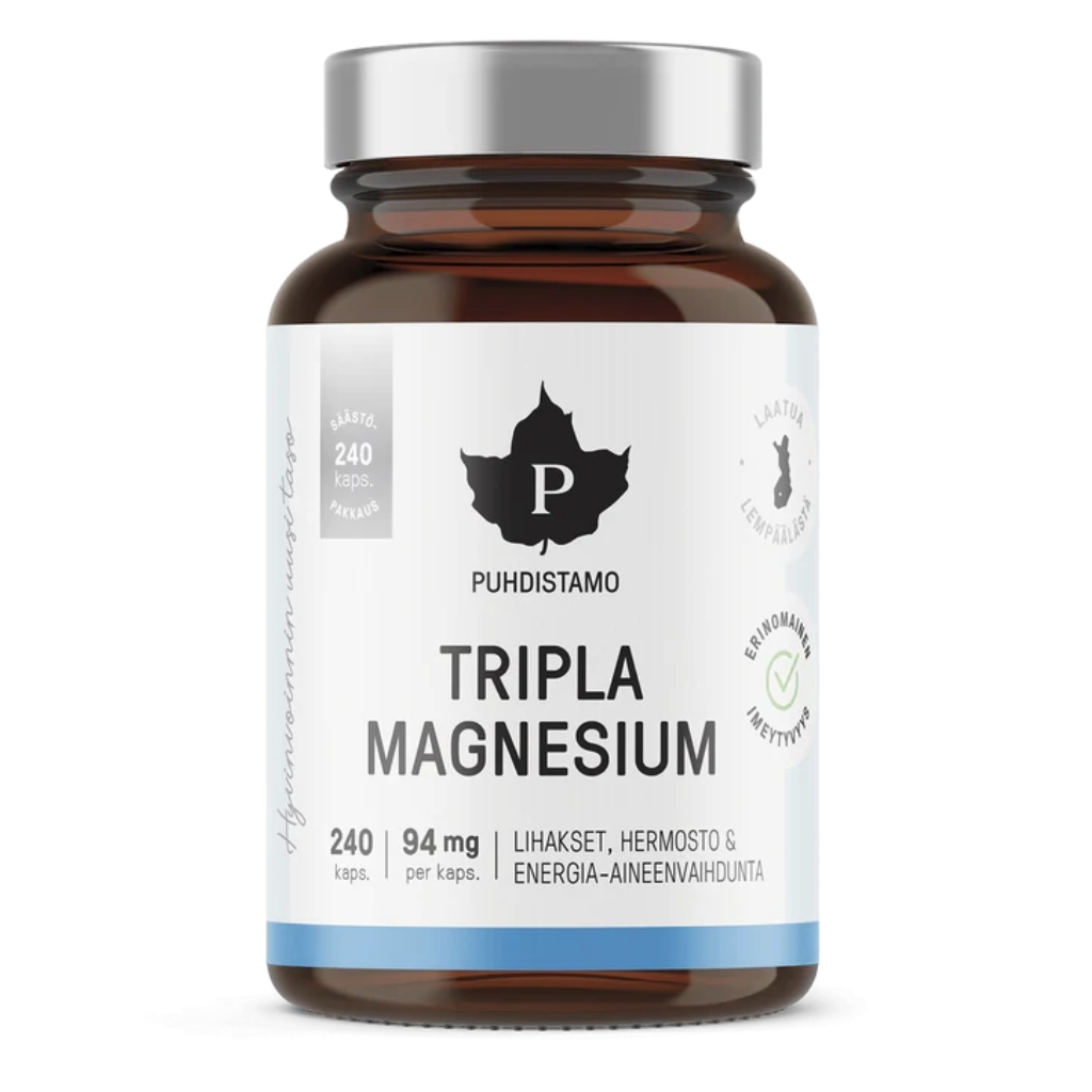 Puhdistamo Tripla Magnesium 240 kaps Puhdistamo Tripla Magnesium 240 kaps
