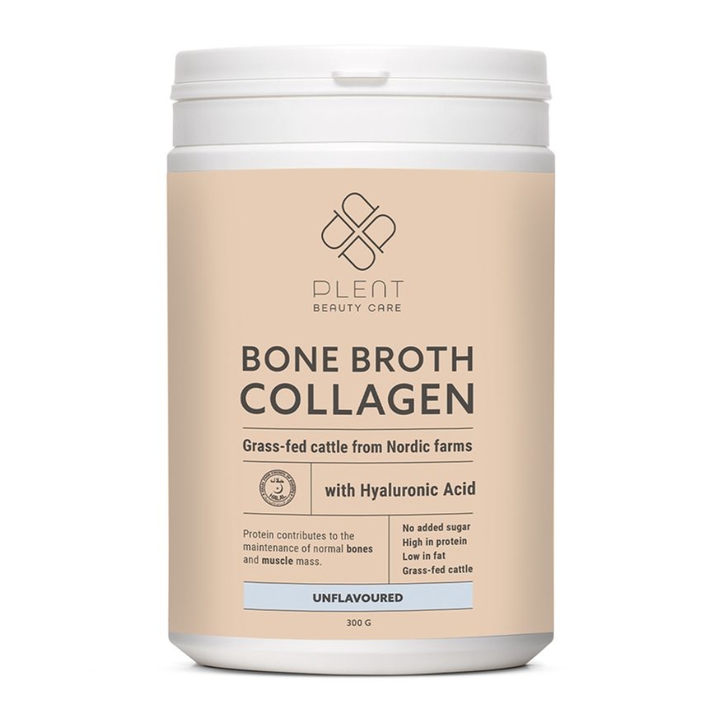 Plent Bone Broth Collagen with Hyaluronic Acid Unflavored 300g Plent Bone Broth Collagen with Hyaluronic Acid Unflavored 300g