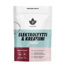 Puhdistamo Elektrolyytti & Kreatiini Kirsikka-Vadelma 200g