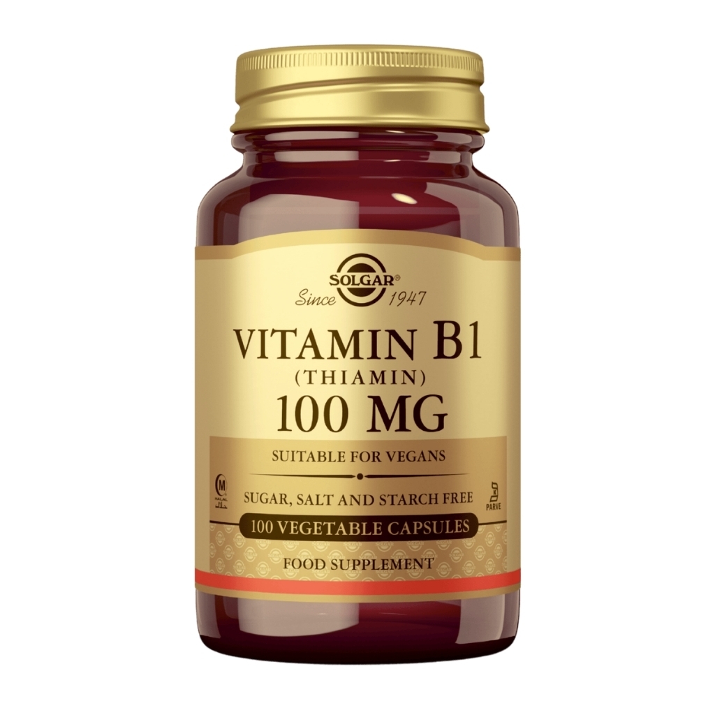 Solgar B1-vitamiini 100mg 100 kaps Solgar B1-vitamiini 100 mg 100 kaps
