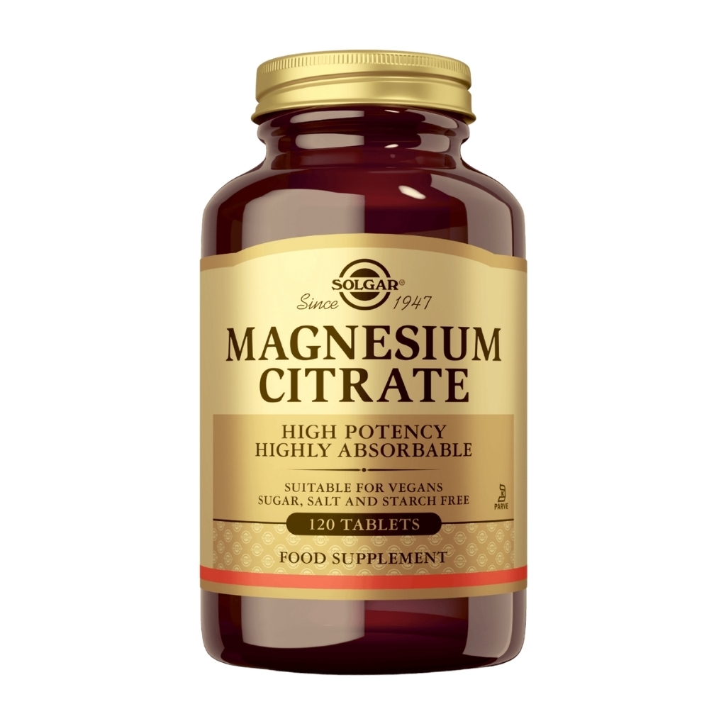 Solgar Magnesium citrate 120 tabl Solgar Magnesiumsitraatti 120 tabl