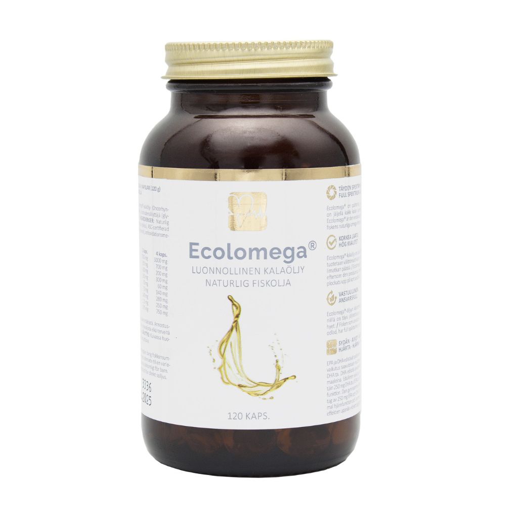 Natura Media Ecolomega kalaöljykapseli 120 kaps