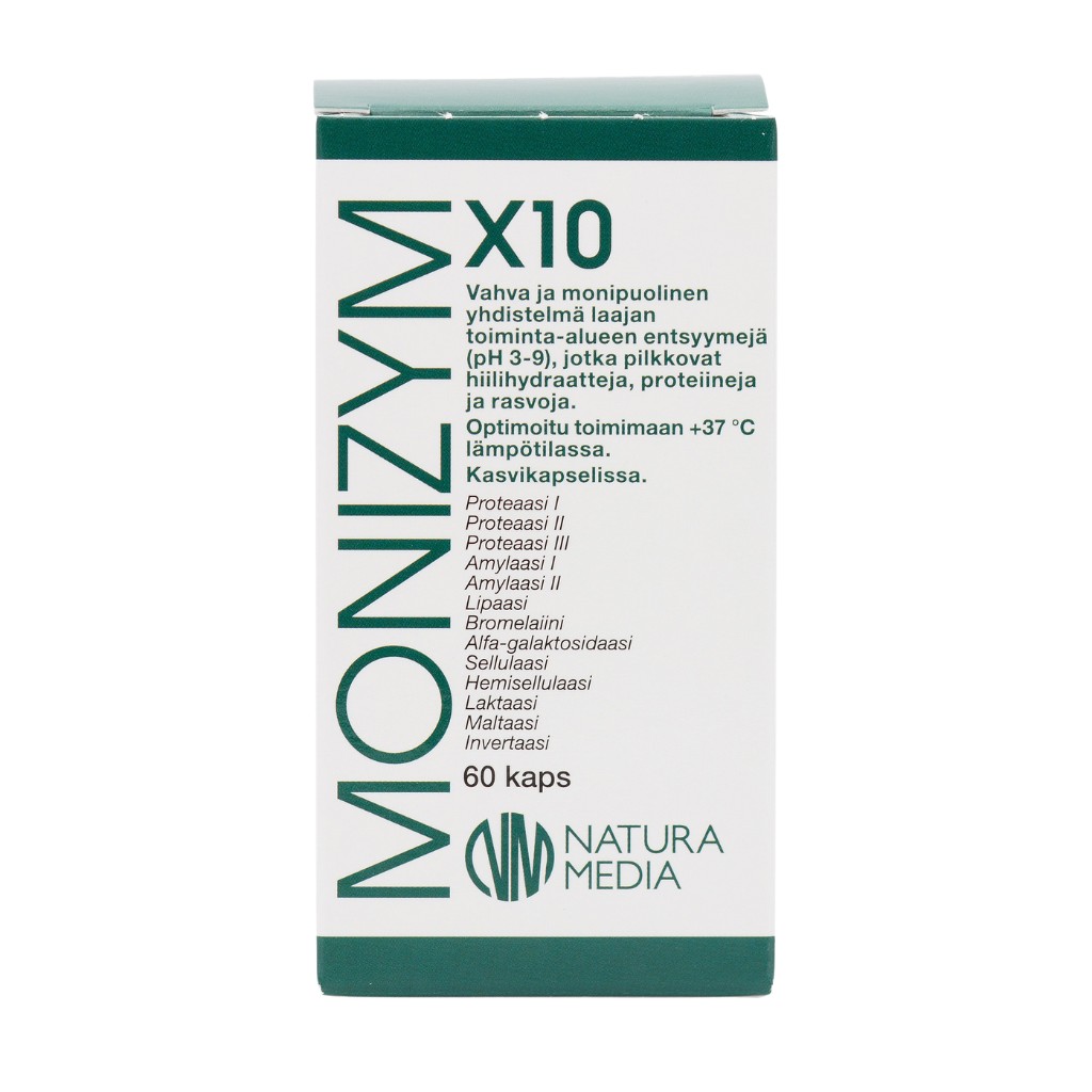 Natura Media Monizym X10 Enzymes 60 kaps Natura Media Monizym X10 60 kaps