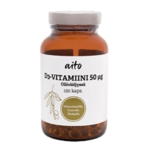 Aito D3-vitamiini 50 µg 150 kapselia