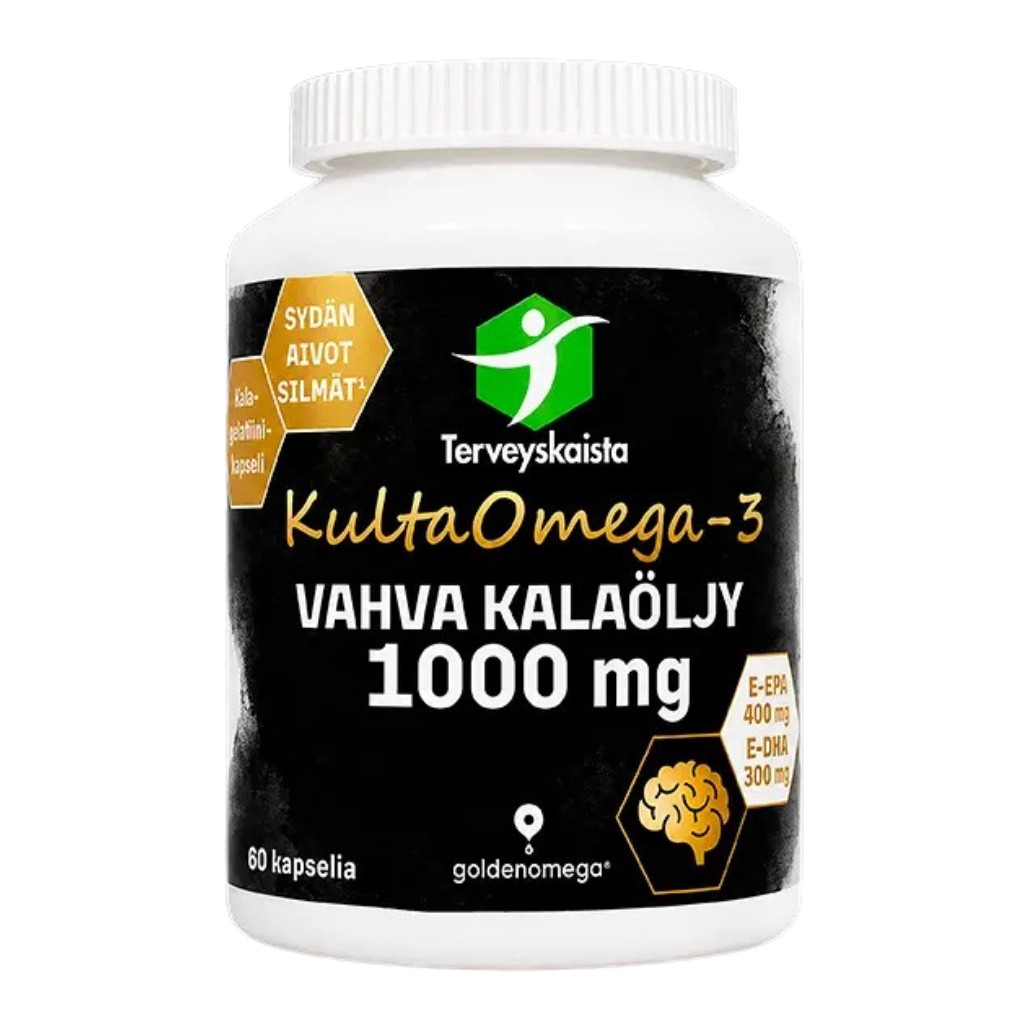 Terveyskaista KultaOmega-3 60 kaps Terveyskaista KultaOmega-3 60 kapselia