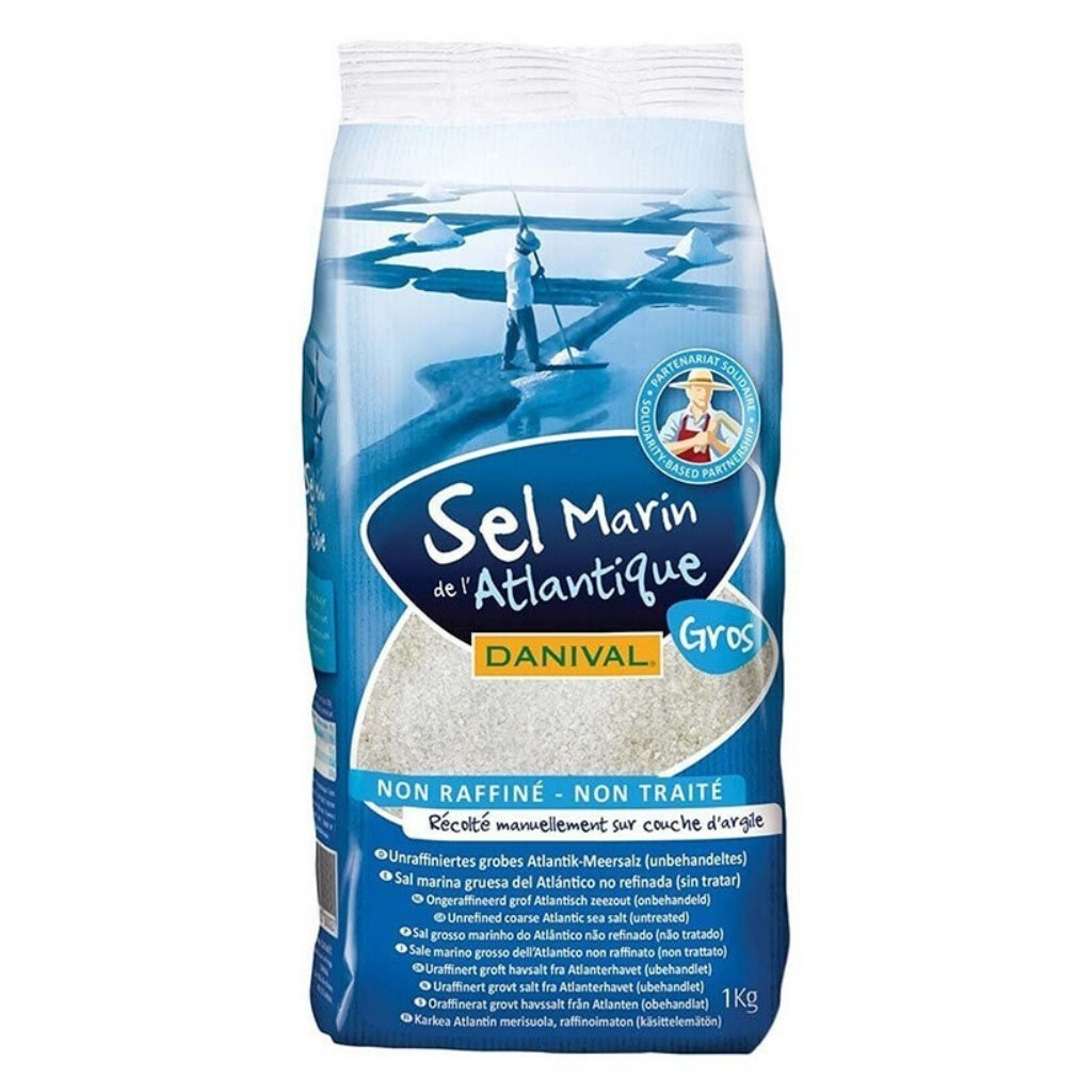 Danival karkea Atlantin merisuola 1 kg Danival karkea Atlantin merisuola 1 kg