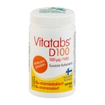 Hankintatukku Vitatabs D 100 µg Passion 120 tablettia