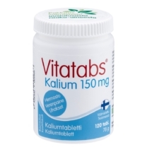 Hankintatukku Vitatabs Kalium 120 tabl