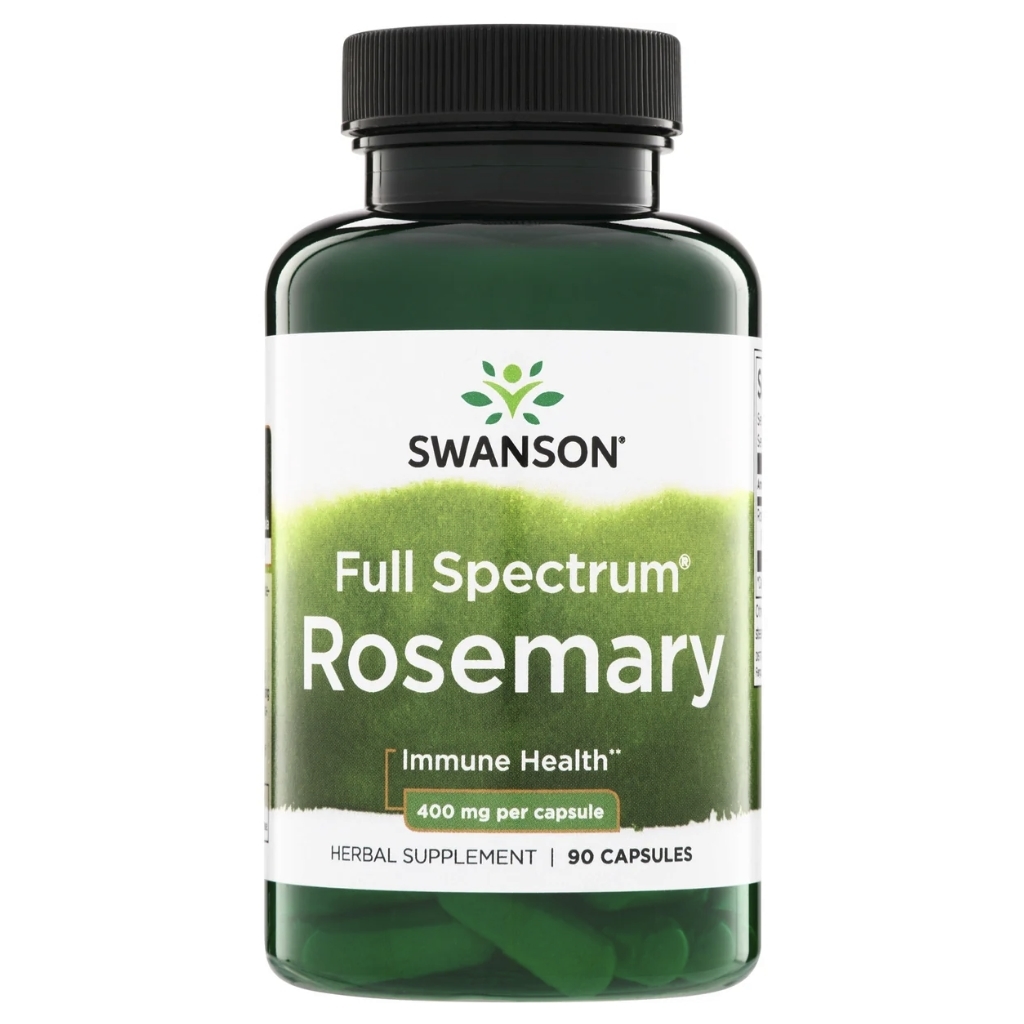 Swanson Full Spectrum Rosemary 400 mg 90 kaps Swanson Full Spectrum Rosemary 400 mg 90 kaps